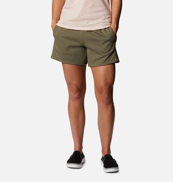 Columbia Logo Shorts Green For Women's NZ46095 New Zealand